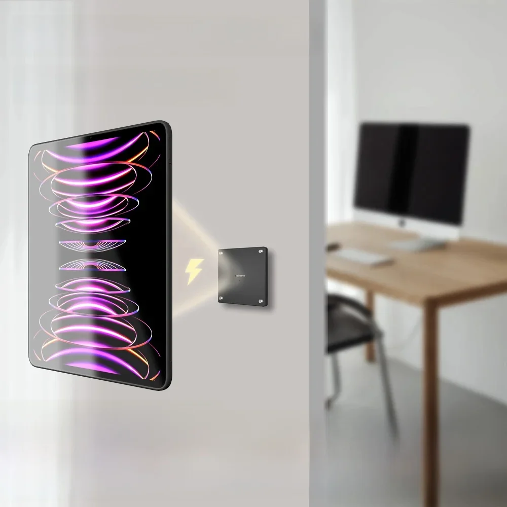 iPad Tablets Stand Wall Mount Charger Wireless Charging Holder Adapter For iPad Pro 12.9 Inch With Strong Magnetic