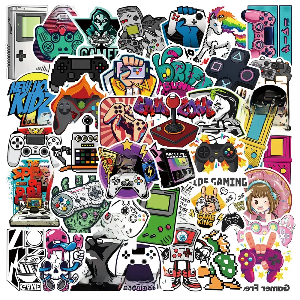 AliExpress 10/30/50pcs Cool Vintage Video Game Stickers Decal Skateboard Laptop Phone Bike Car Funny Waterproof