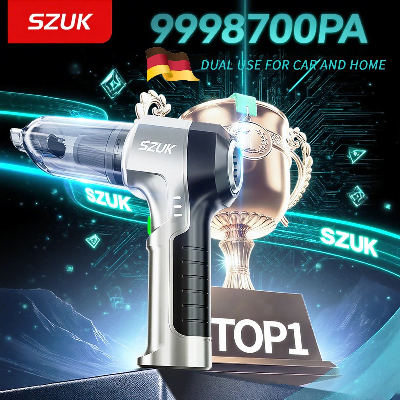 SZUK C017MAX пылесос беспроводной пылесос для дома,портативный пылесос, ,ручной пылесос с сильным всасыванием, Многофункциональный автомобильный пылесос, мощный мини пылесос для очистки