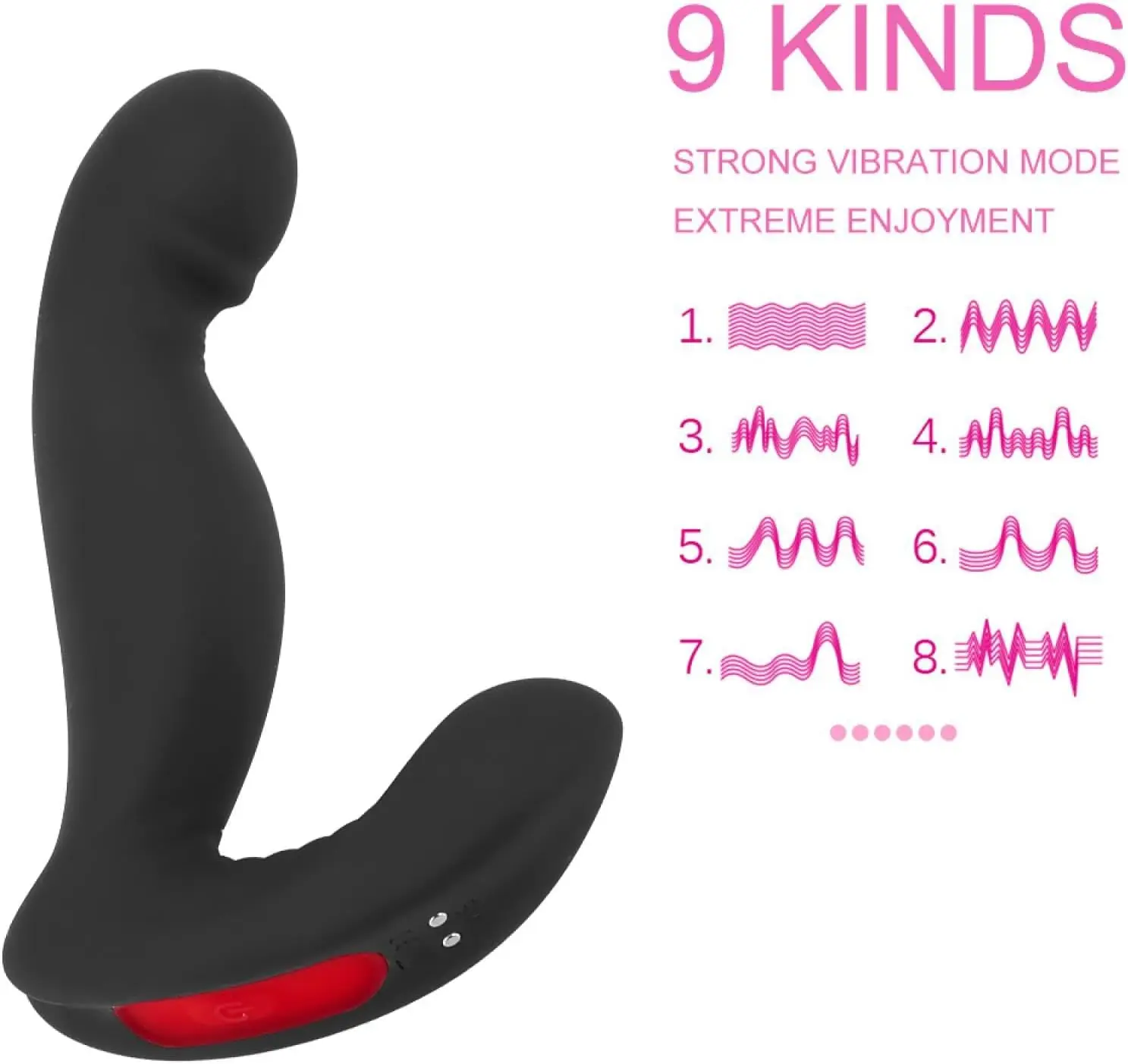 جهاز تدليك للبروستاتا ألعاب جنسية للرجال للرجال، يمكن ارتداؤها 9 هزاز دوار وتهتز قضبان اصطناعية، قابس دسار ألعاب جنسية للنساء