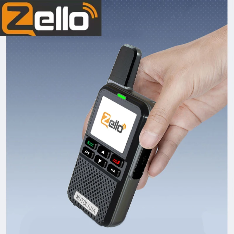 Zello POC راديو هاتف لاسلكي عن بعد طويل المدى 100 MilesPTT زر واي فاي نظام أندرويد شبكة اتجاهين راديو