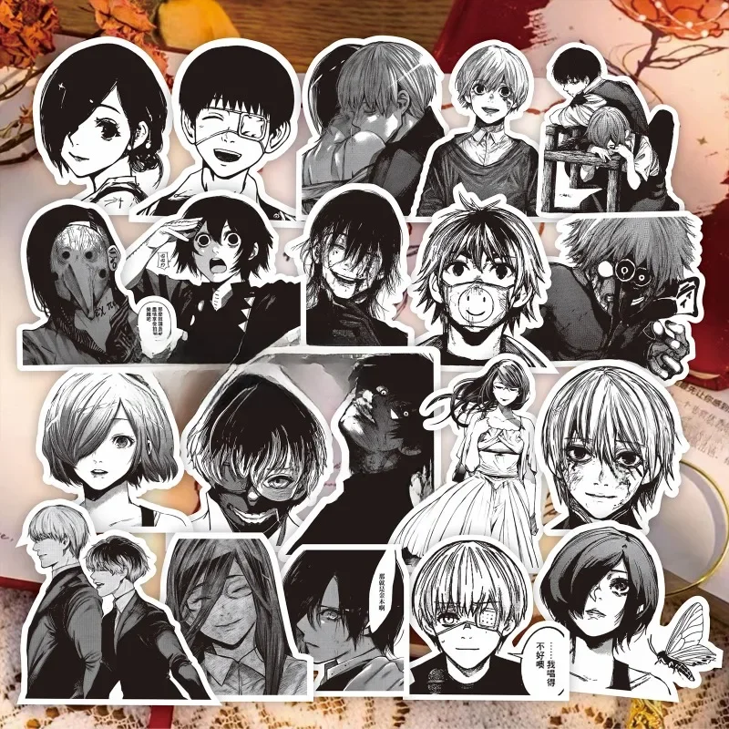 AliExpress Bandai 70Pcs Tokyo Ghoul Kaneki Ken Cool Fashion Stickers DIY Skateboard Laptop Luggage Bike Motorcycle