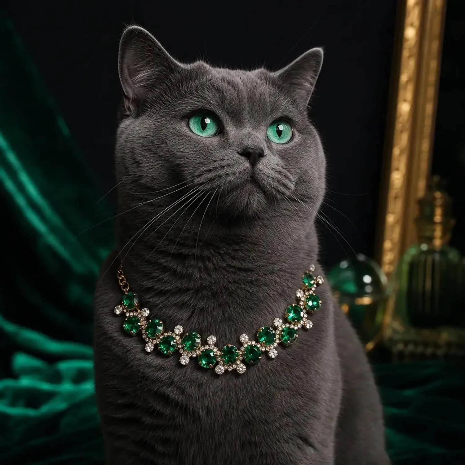 coleira-artesanal-de-perolas-e-strass-para-pets-elegante-coleira-para-gatos-com-pingente-dourado-acessorio-para-caes-pequenos-choker-vintage-para-fotos