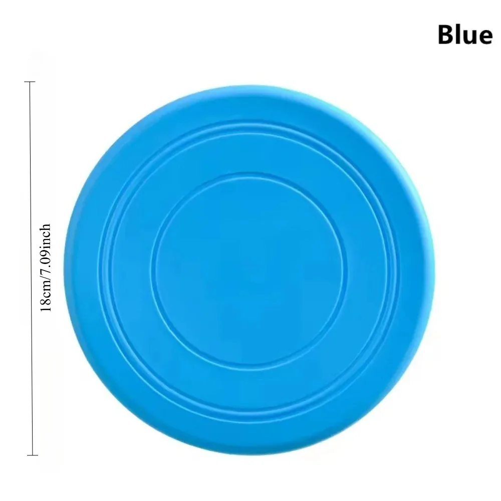 Dog Flying Disc TPR Pet Toy Interactive Training Floating Bite Resistant Soft Rubber Saucer Play Toy for Dogs