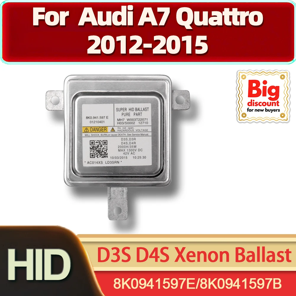 

35 Вт HID ксеноновый блок управления балластом OEM 8K0941597E 8K0941597B ксеноновый балласт D3S D4S для Audi A7 Quattro 2012-2015