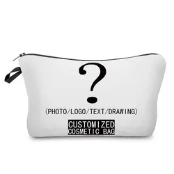 Personal Custom DIY Logo Makeup Bag Pouch Travel Outdoor Girl Women Cosmetic Bag Toiletry Organizer Ladies Storage Make up Case