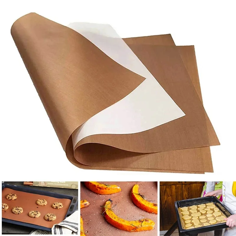 Polymères de cuisson au four antiadhésifs, tampon de papier huile-verde, degré de haute température, doublure de cuisson au barbecue réutilisable, outils de cuisson