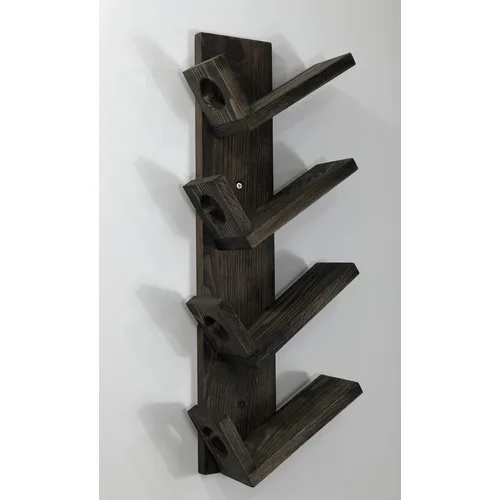 Natural Wood Vintage Wine Rack Wine Rack Retro Wooden Wine Rack Walnut
