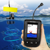 Erchang Portable Fish Finder Water Depth Echo Sounder Handheld Sonar Castable Kayak Boat Fishfinder Transducer Fishing