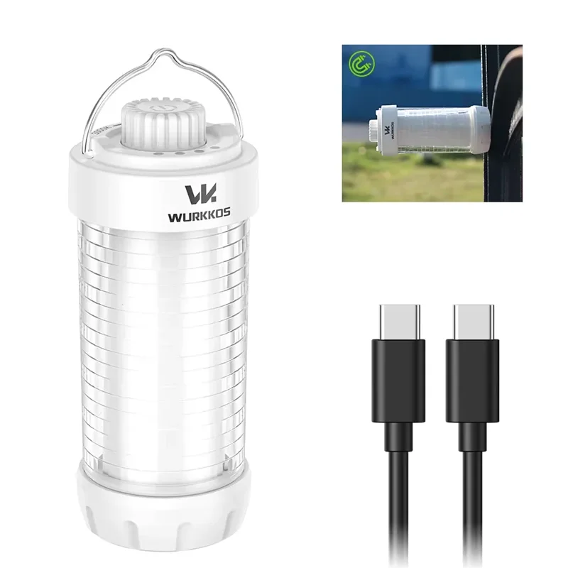 Wurkkos CL01 Mini RGB 360 ° Taschenlampe 550 Lumen 21700 Wiederaufladbare LED-Taschenlampe Campinglampe Powerbank Wasserdicht