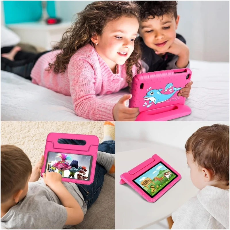 New 7 INCH Android 13 Kids Tablet WIFI DDR3 3GB+4GB RAM 64GB ROM Allwinner A133 Quad Core CPU 1.6GHz Dual Camera 3500mAh
