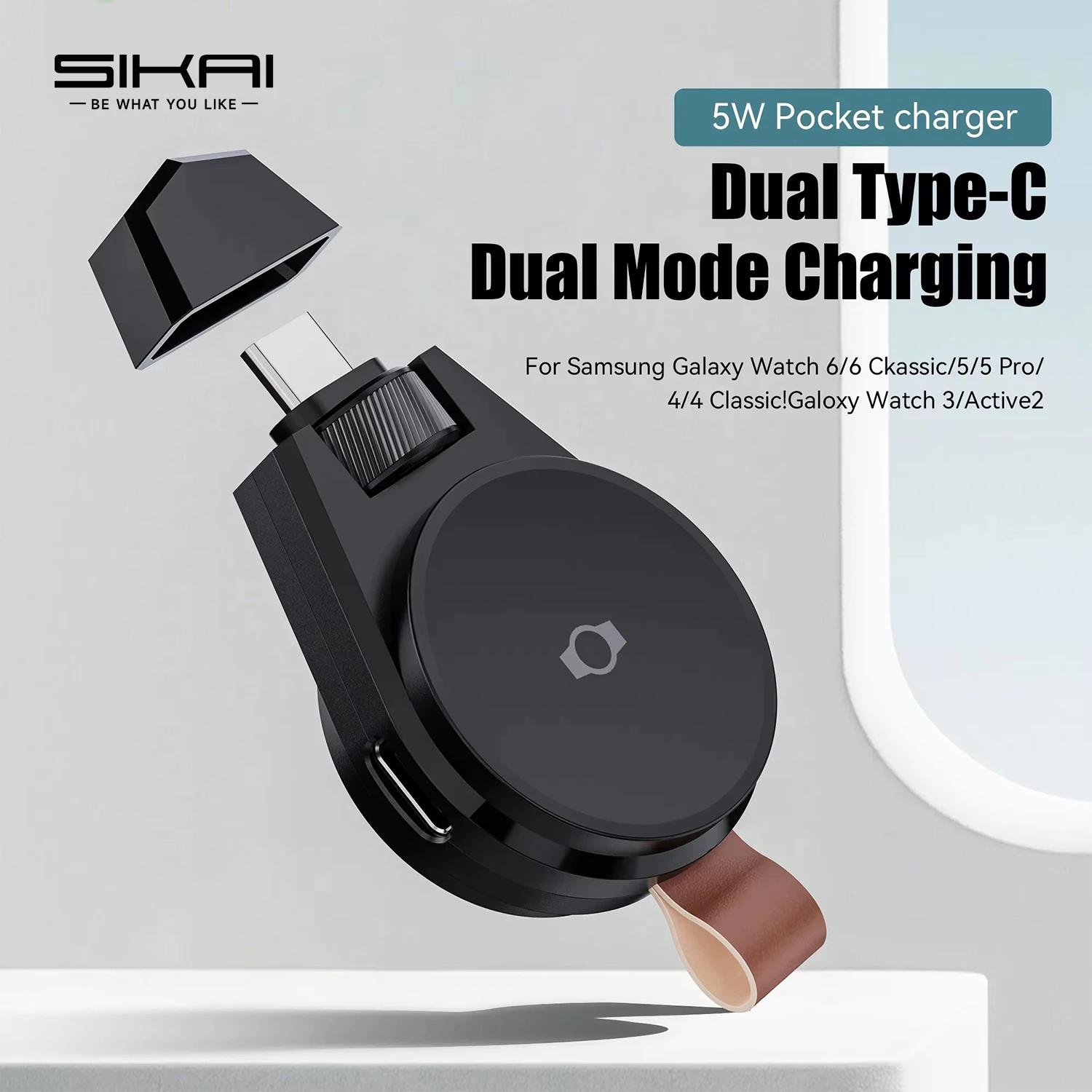 SIKAI Magnetic Wireless Watch Charger USB Type C Fast Charger for  Samsung Galaxy Classic8/5/5 Pro Samsung Galaxy Ultra7/6