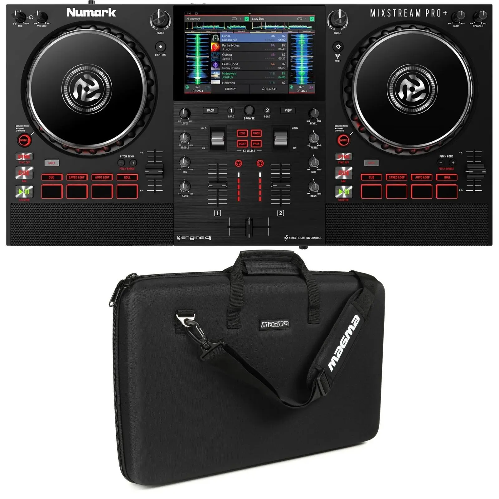 

SALES DISCOUNT Numark Mixstream Pro + 2-deck Standalone DJ Controller with Case