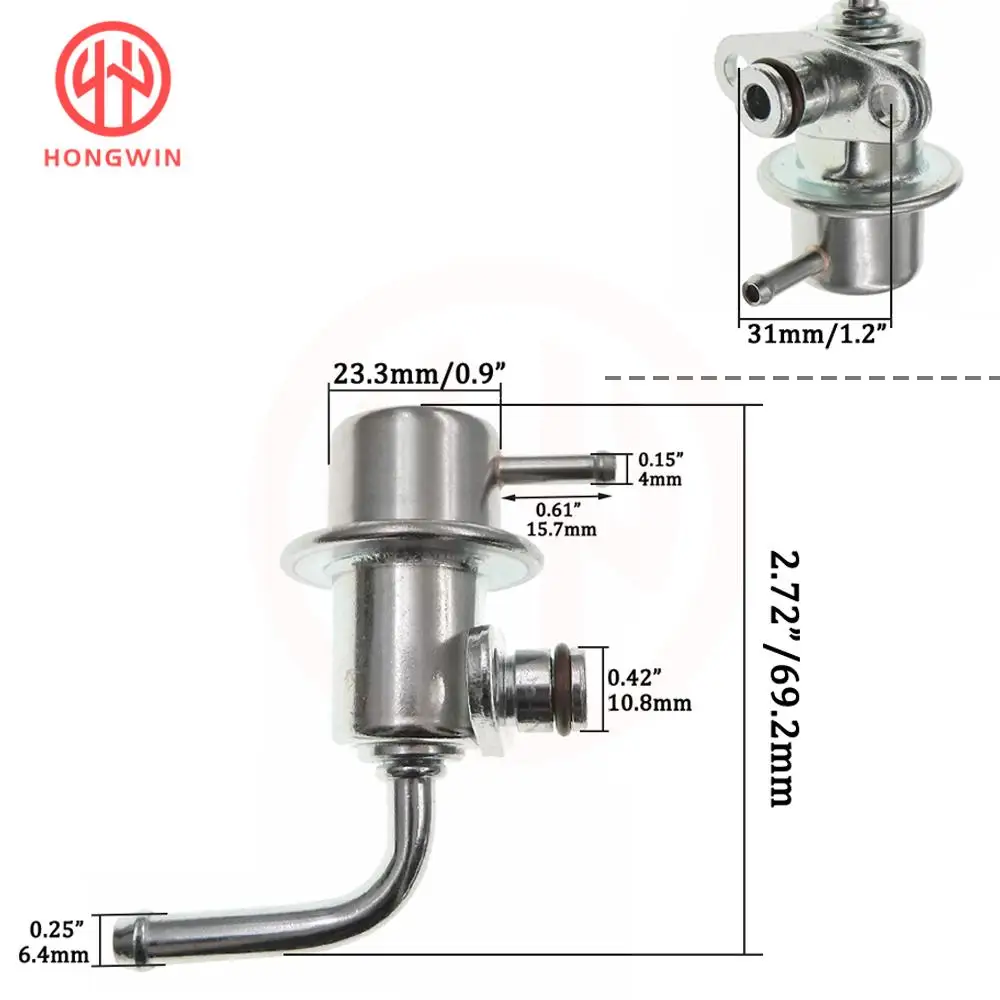 For Nissan Pulsar 200SX Sentra 1995-1999-2000 1.6L GA16DE Fuel Injection Pressure Regulator Standard 22670-41B00, PR4169, 5G1284