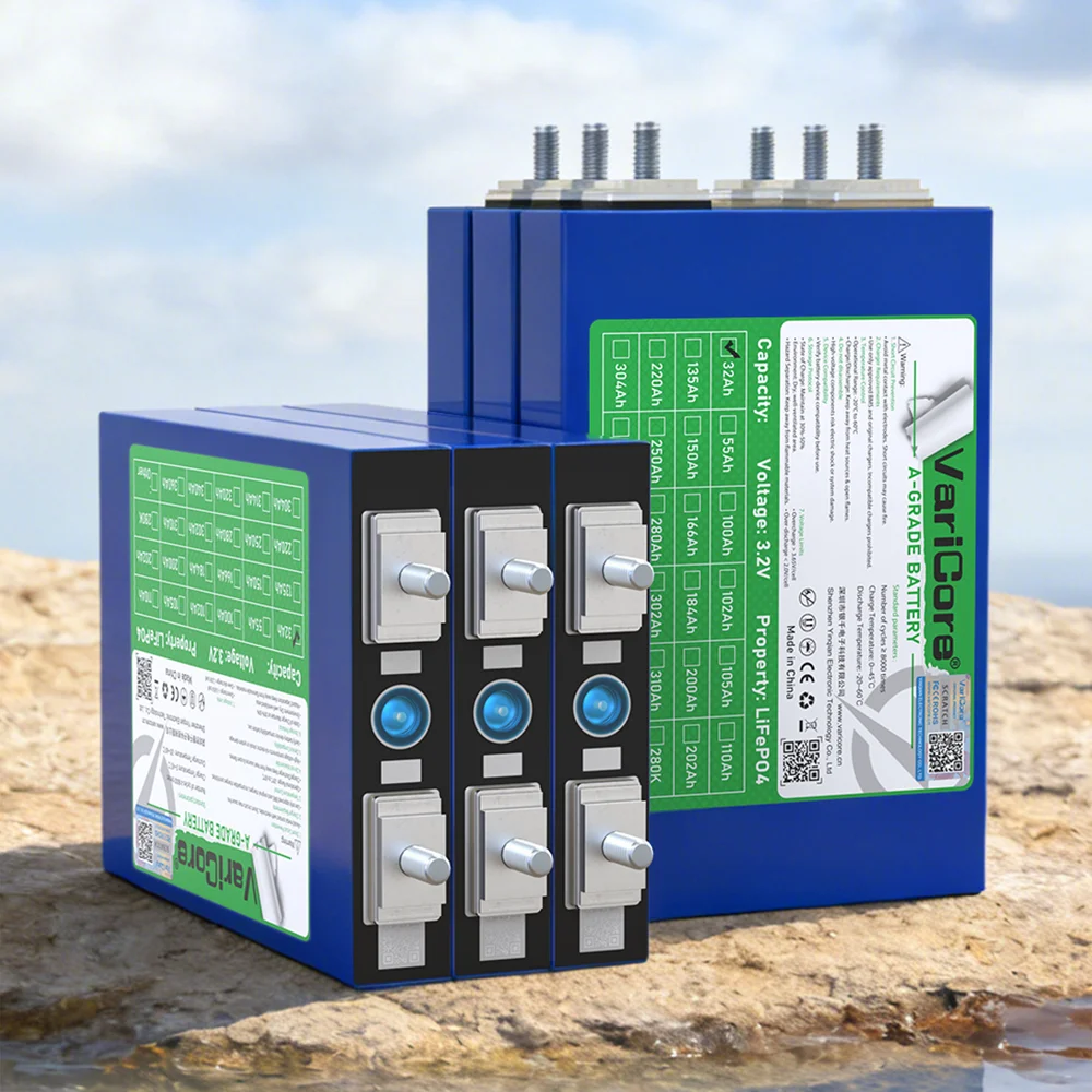 3.2V 32Ah Lifepo4 Rechargeable Battery for 4S 12.8V 12v 24v 3C 5C Lithium Iron Phosphate Golf Cart Off Grid Solar Energy Storage