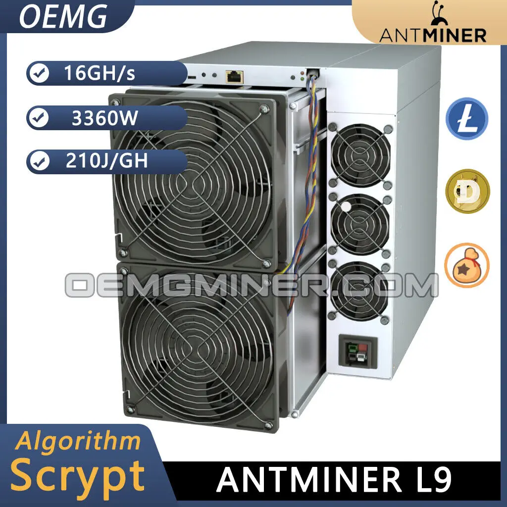 MM FREE SHIPPING NEW BITMAIN Antminer L9 16GH/S 3360W LTC / DOGE Coin Miner In Stock