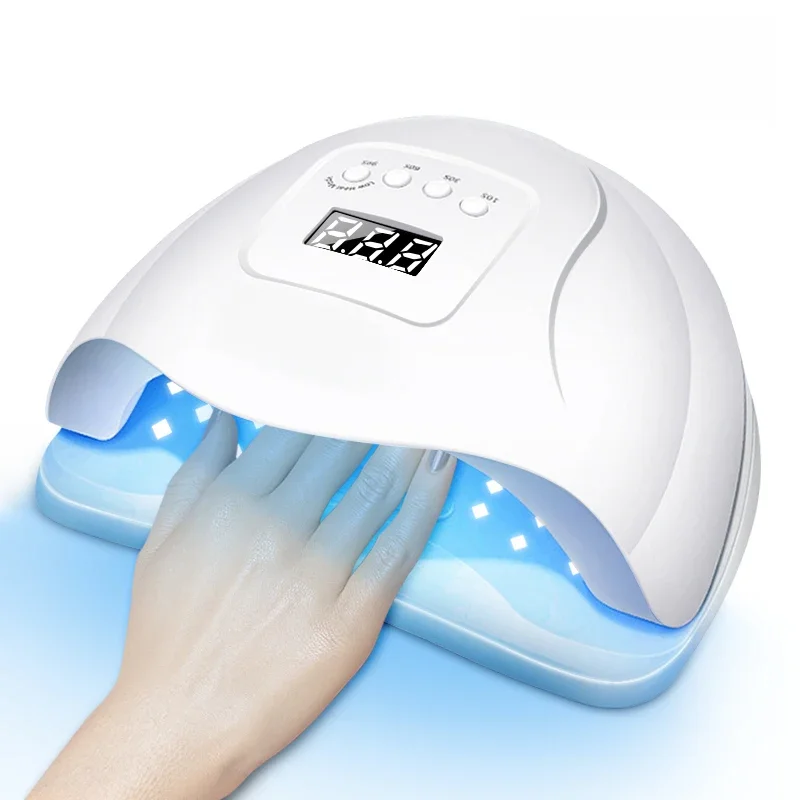 Lâmpada LED para unhas para curar todo o gel polonês, lâmpada UV, detecção de movimento, manicure,
