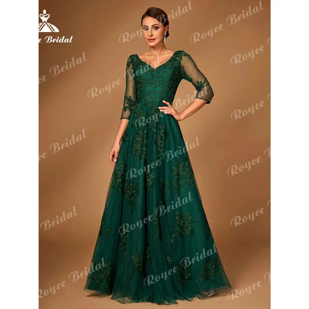 

Elegant V Neck Long Sleeve Lace Appliques A Line Cocktail Dresses Customized vestidos de fiesta elegantes prom dresses 2025