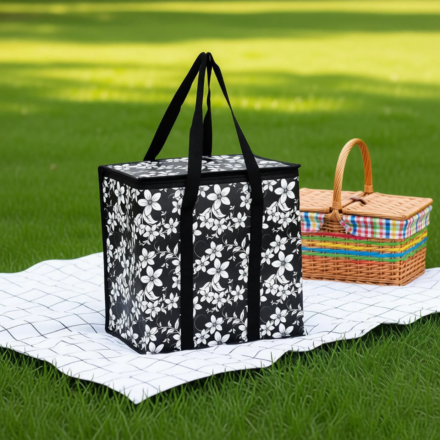 Auslaufsichere Isolierte Lunch-Kühltasche - Zusammenklappbare, Wasserdichte Thermotasche für Lieferungen & Outdoor-Aktivitäten – Detail 3
