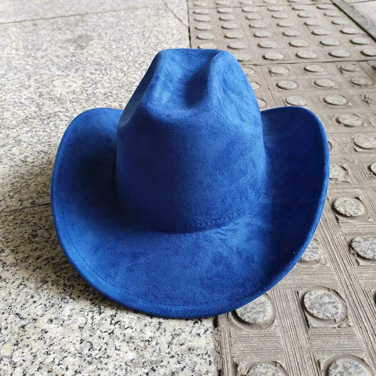 Suede cowboy hat camel small brim top hat unisex double concave suede jazz hat riding hat party hat 카우보이모자