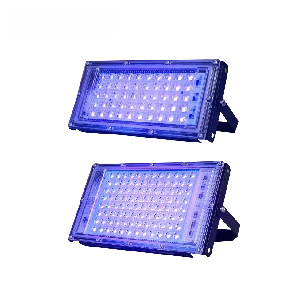 LED UV światło utwardzające żelowy 395nm 220V 110V LED reflektor punktowy SMD2835 50W 100W 200W 300W światło ciemna noc do ekranu telefonu samochodu — zdjęcie 2