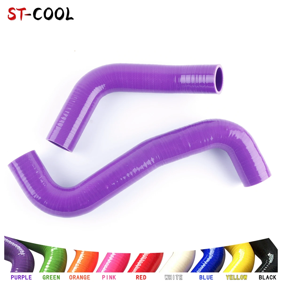 For EJ20 Subaru Impreza WRX STi GRB GH8 2008-2014 2009 2010 2011 2012 2013 Radiator Hoses Kit Silicone Tubes 2Pcs 10 Colors