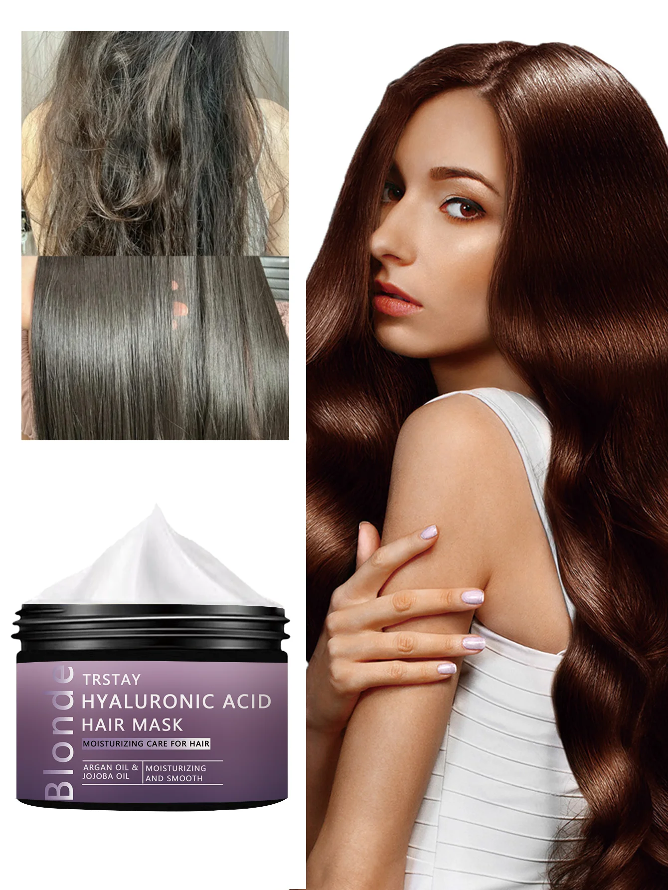 

Moisturizing Hair Treatment for Dry Hair Smooth Frizz and Static Electricity Tangle Free Silky Hair Ultimate Hydration and Shine