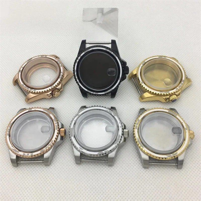 40mm Case Bidirectional Rotating Sapphire Glass with NH34 NH35 NH36 ETA2824 2836 DG2813 3804 Miyota 8205 8215 Movement