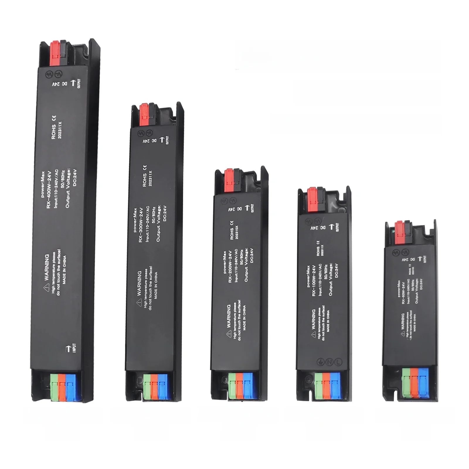 Zasilacz LED Transformatory oświetleniowe 60W 100W 200W 300W 400W AC110-240V Wyciszony sterownik światła LED do taśm LED DC12V/24V — 2