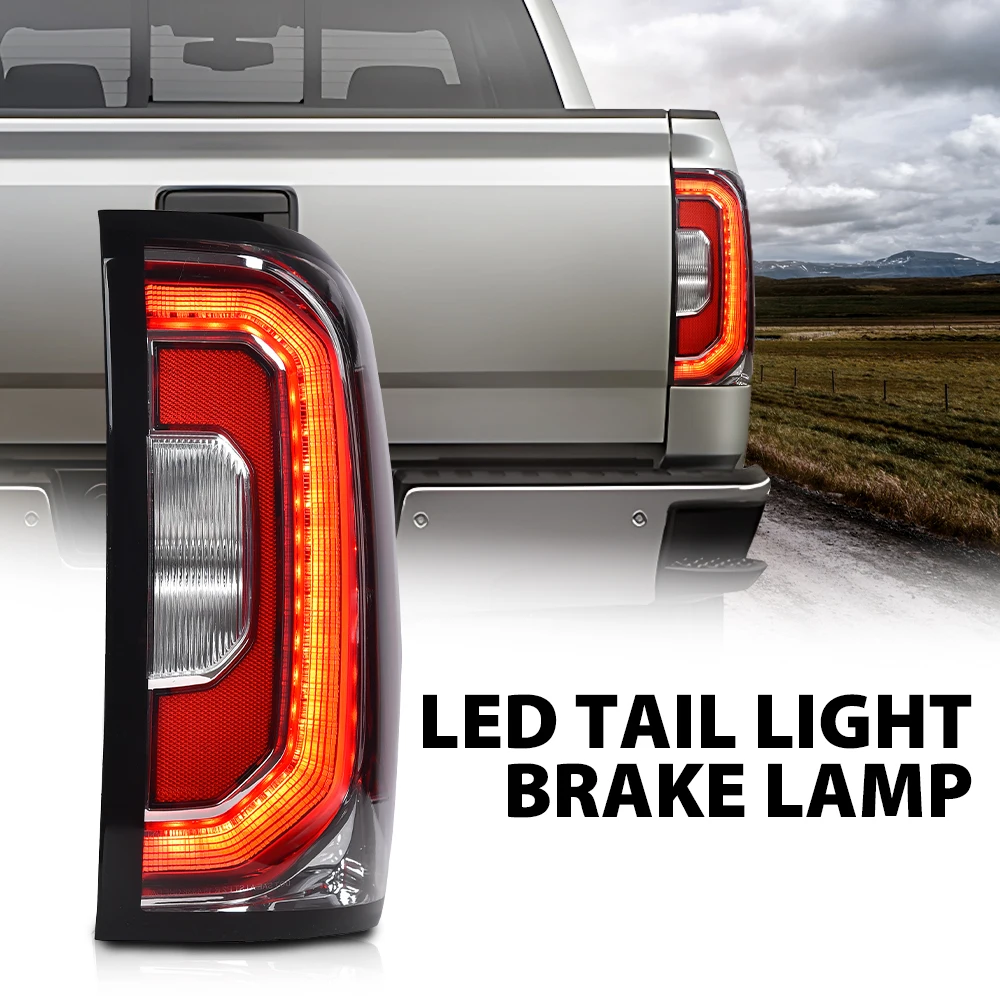 

Crossdesign Car Rear Led Tail Light Brake Lamp Passenger Side Fit for 2016 2017 2018 Gmc Sierra 1500 Led Type Gm2801295 84365931