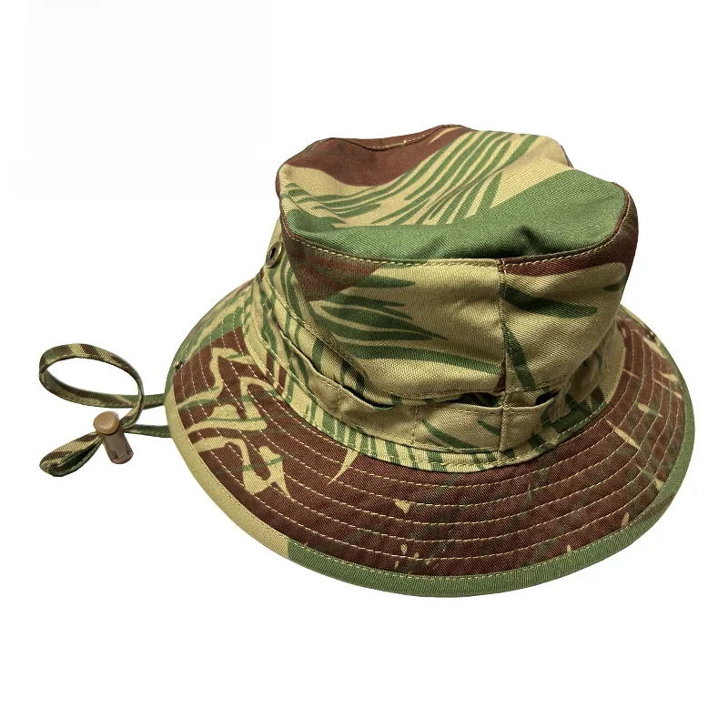Snow camo German Spot Rhodesia Camouflage Hat Big Five Leaf Men's Summer Sunscreen Big Head Fisherman Bennie Cap — zdjęcie 2