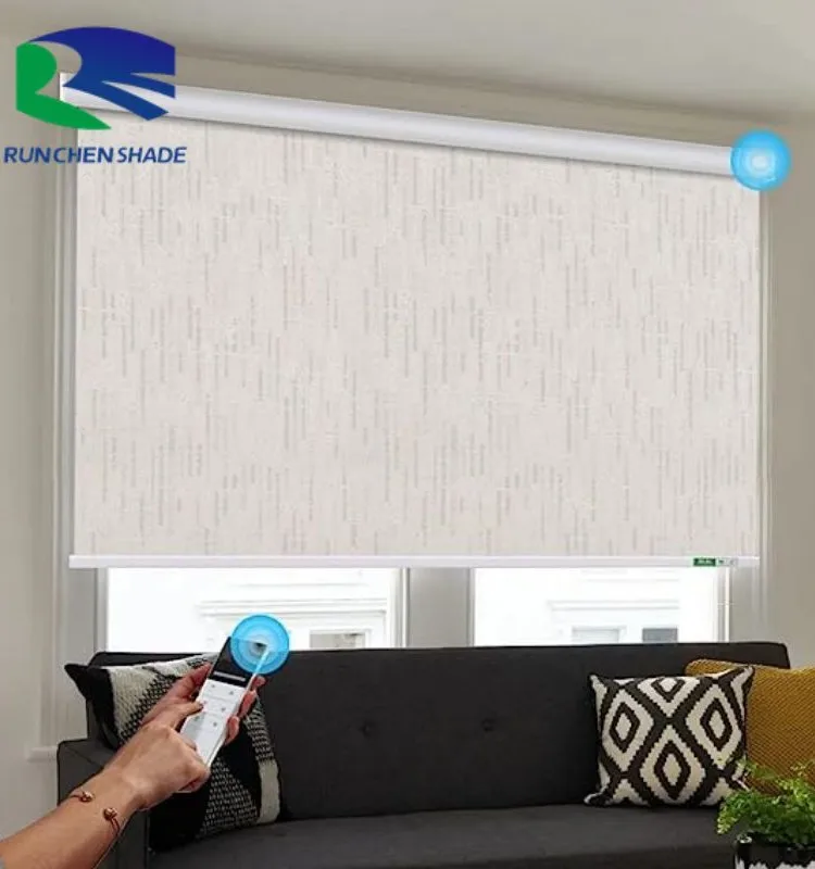전동 자동 스마트 폴리에스터 롤러 블라인드 쉐이드