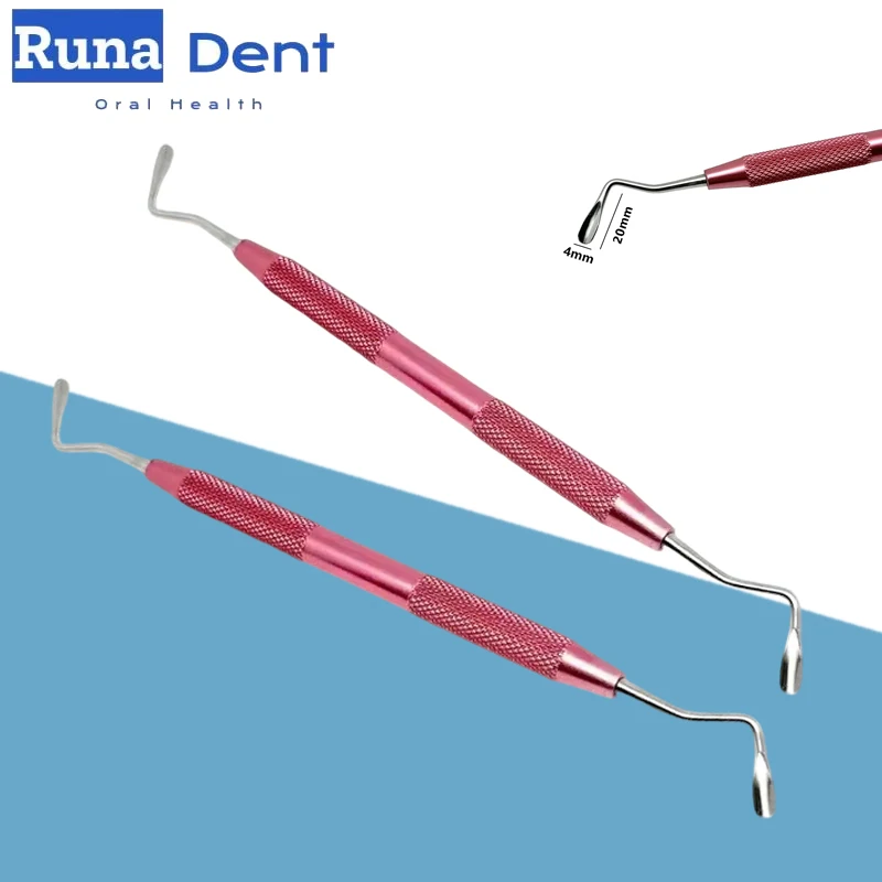 

2pcs Dental Resin Filling Spatula Stainless Steel Double-Ended for Aesthetic Restoration Posterior Teeth Composite Instrument