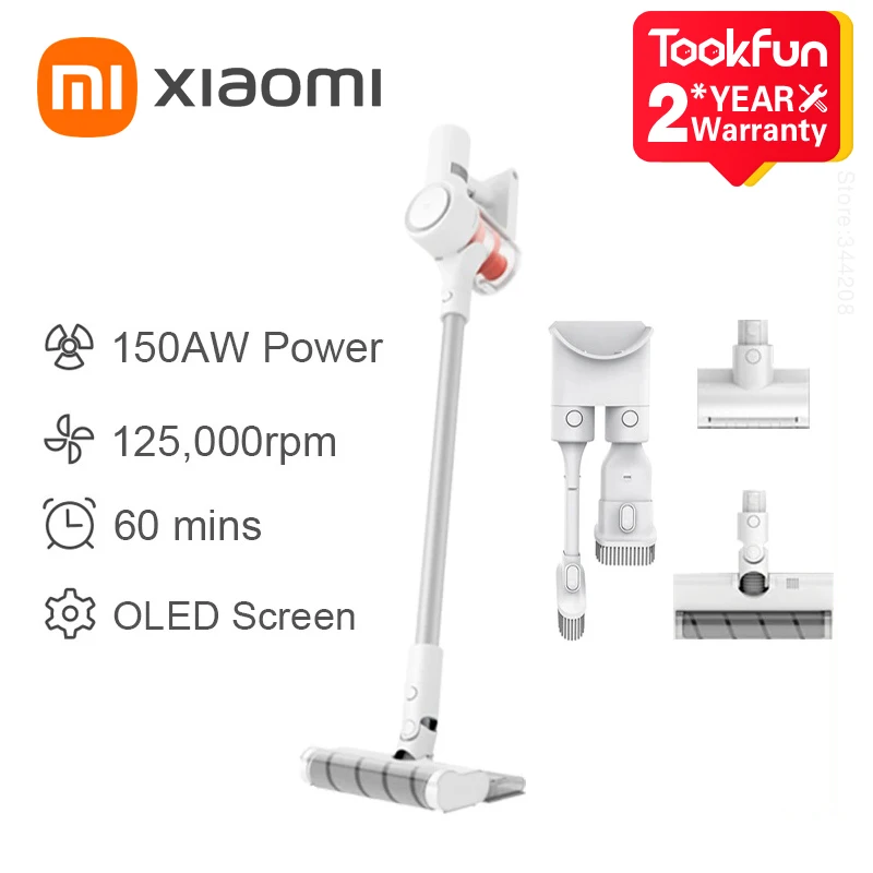 

XIAOMI MIJIA Handheld Vacuum Cleaners K10 Home Car Sweeping Wet mopping 170AW 125000rpm cyclone Suction Multifunctional Brush