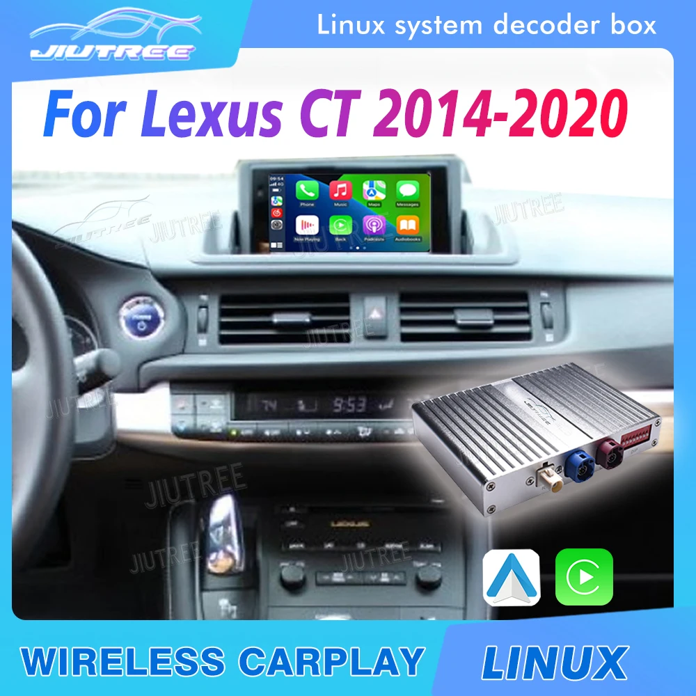 Linux System For Lexus CT 2014-2020 Wireless Apple CarPlay Android Auto Stereo Upgrade Oem screen Retrofit Kit Interface Box