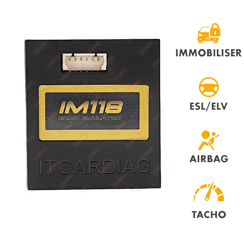 ITCARDIAG IM118 Emulator Universal IMMO Off Immobilizer ESL ELV Airbag Tacho Diagnostic Tool Update of V96 SQU OF68 OF80 OF96