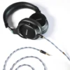予約注文 DDHIFI BC150B-MV ダブルシールド シルバー ヘッドフォン アップグレード ケーブル Sony MDR-MV1 片面 3.5mm コネクタ用に設計 4