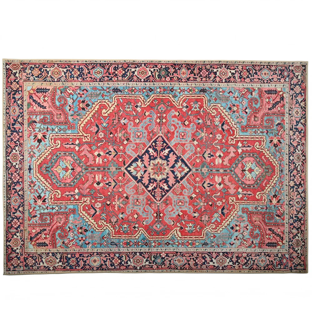 5×7 Area Rug Persian Style Non-Slip Washable Rug for Living Room