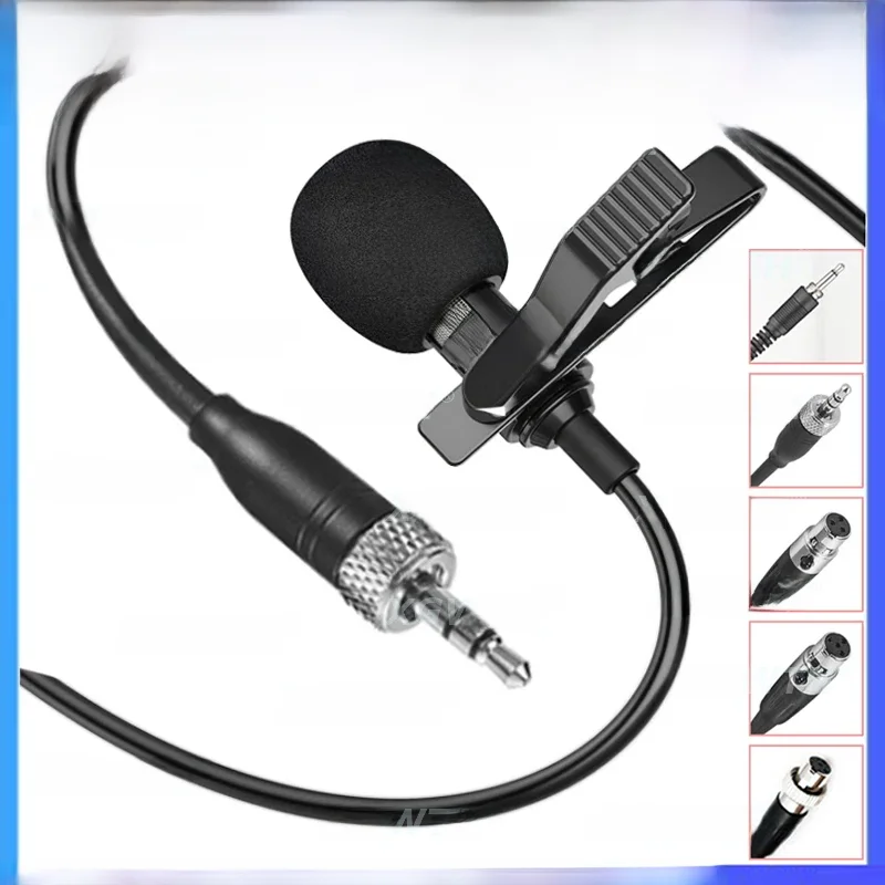 Jednokierunkowy mikrofon z klapą dla Shure Sennheiser AKG MiPro Samson mikrofon pojemnościowy Audio 4Pin 3Pin 3.5mm z blokadą bezprzewodową — zdjęcie produktu 7