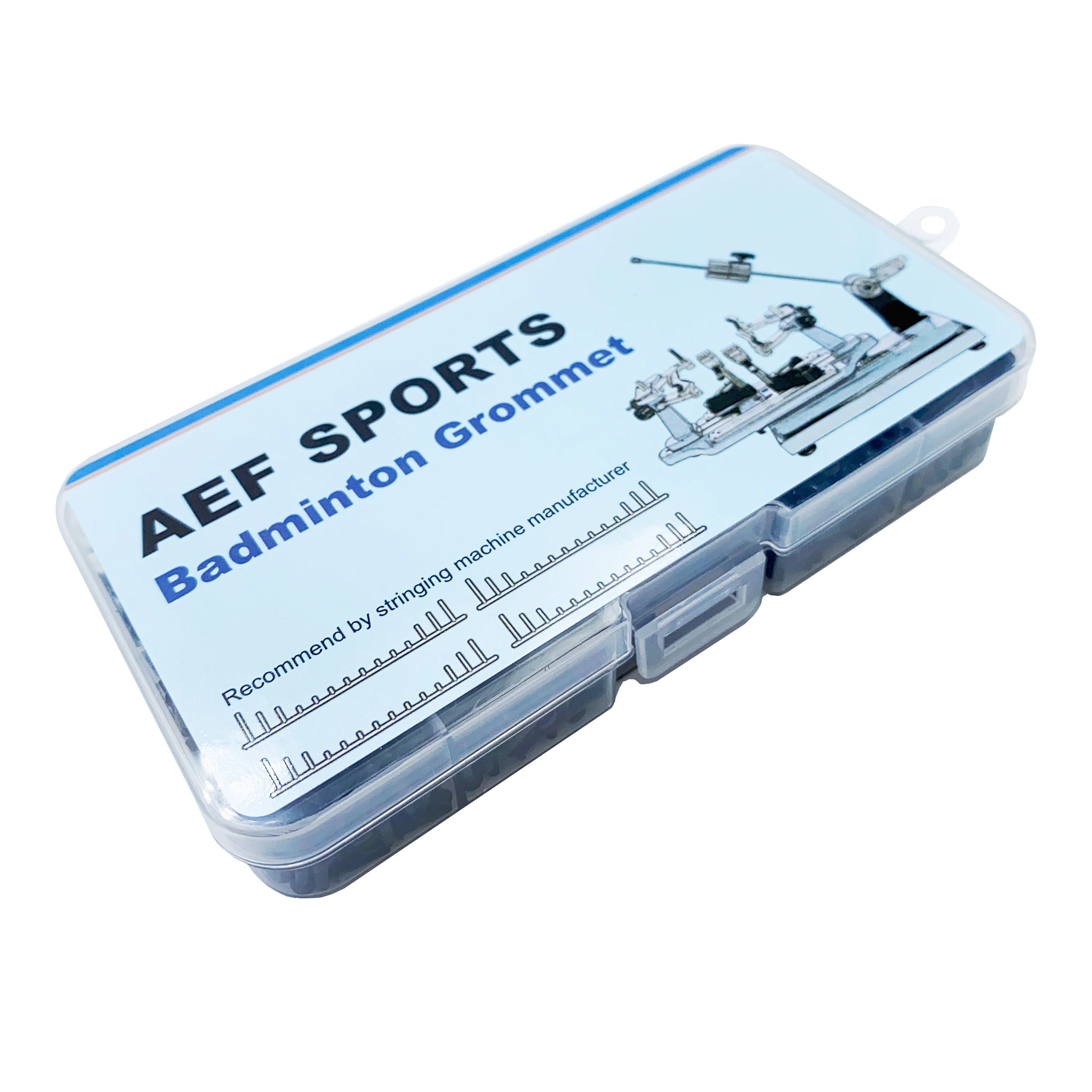 حلقات ومثقوب لمضرب كرة الريشة AEF / حزمة قيمة / 7 مقاسات #2