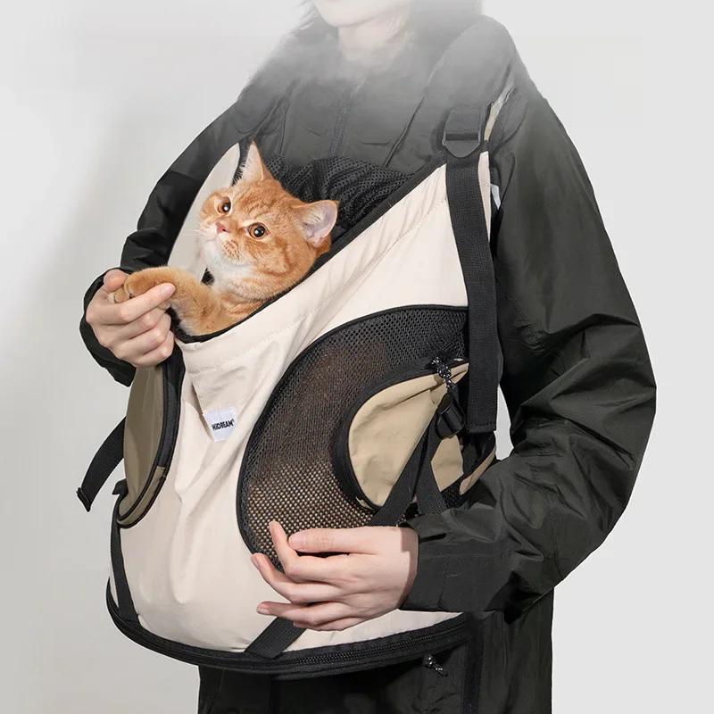 Rugzak Voor Draagtas Voor Honden En Katten Ademende Draagbare Outdoor Tas Schoudertas - afbeelding 2