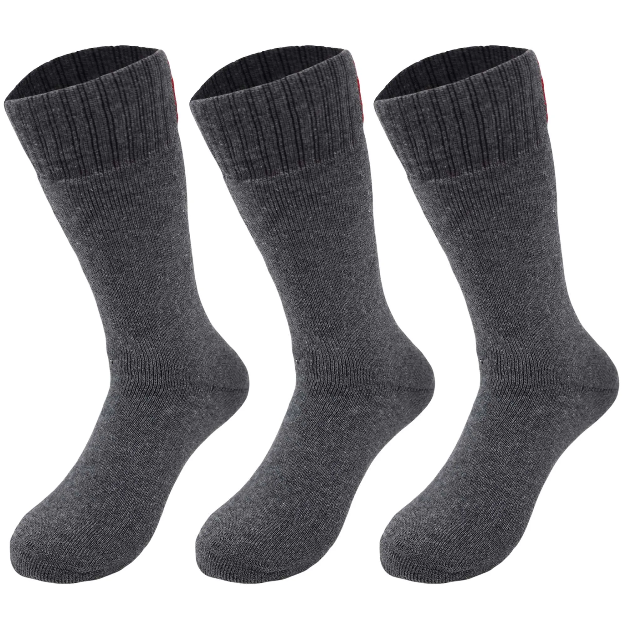 Thermal Insulated Socks for Men Seamless Toe Reinforced Heel Pre-Washed and Odor Free Shoe Size 8-11.5