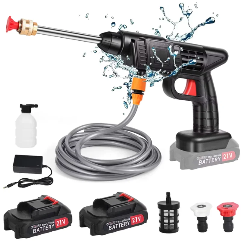 Pistolet de lavage de voiture électrique sans fil haute pression, générateur de mousse, machine de nettoyage, outil électrique pour batterie Makita 18V