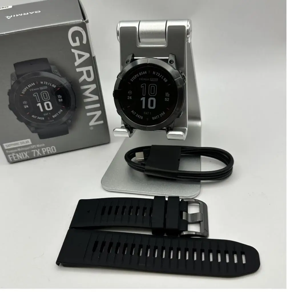 @،، أفضل خصم ساخن بنسبة 100% على Garmin-Fenix 7X Pro Sapphire Solar، ساعة ذكية متعددة الرياضات بنظام تحديد المواقع العالمي (GPS)، مصباح يدوي مدمج، شمسي