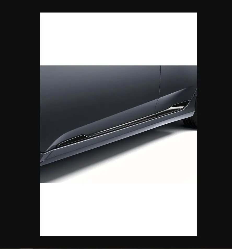

Совместимая дверная нижняя планка для Honda Civic FC5, Черная Широкая модель от 2016 до 2025, набор для тюнинга тела, боковая юбка, аккумулятор для крыла