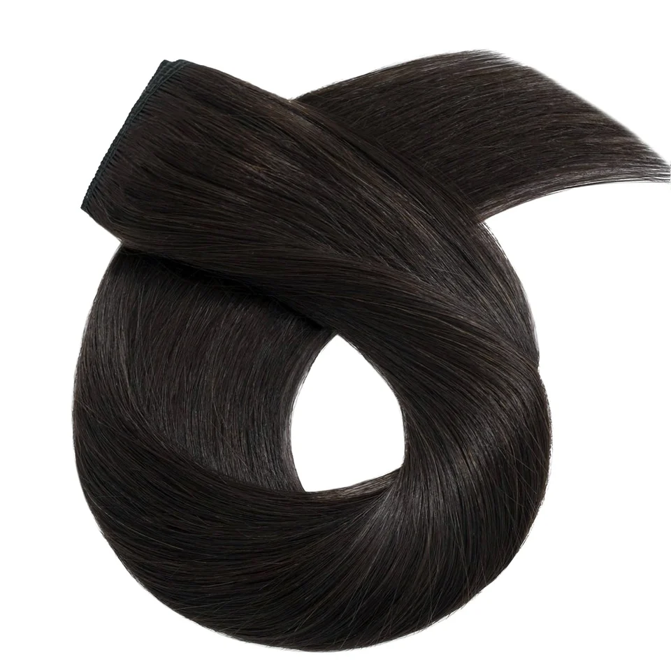 Extensión de cabello humano vietnamita con clip, una pieza, lacia, 16-26 pulgadas, color natural 4