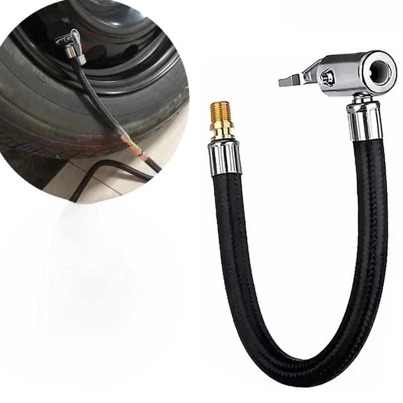 STONEGO tuyau de gonflage de pneu de voiture pompe à Air gonflable adaptateur de Tube d'extension torsion connexion de pneu verrouillage mandrin d'air
