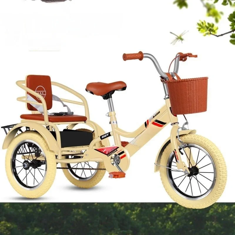 AliExpress SKIG Children's Pedal Tricycle With Rear Bucket Double Two-seater 3-6-12 Years Old Large Children Men And Women Baby Bike News
