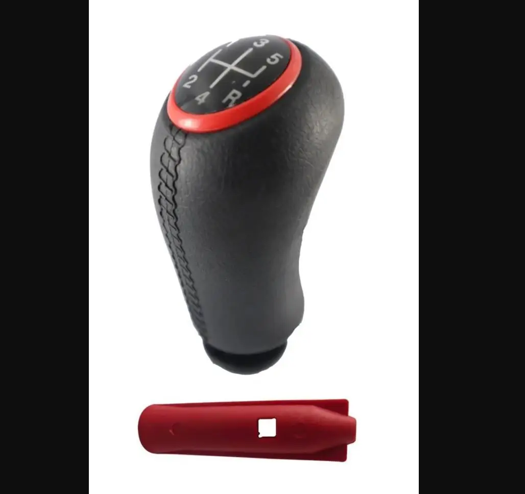 For Reanult Megane 2 3 Clio 3 4 Fluence Symbol Leather Patterned Gear Knob - Auto Styling Accessory