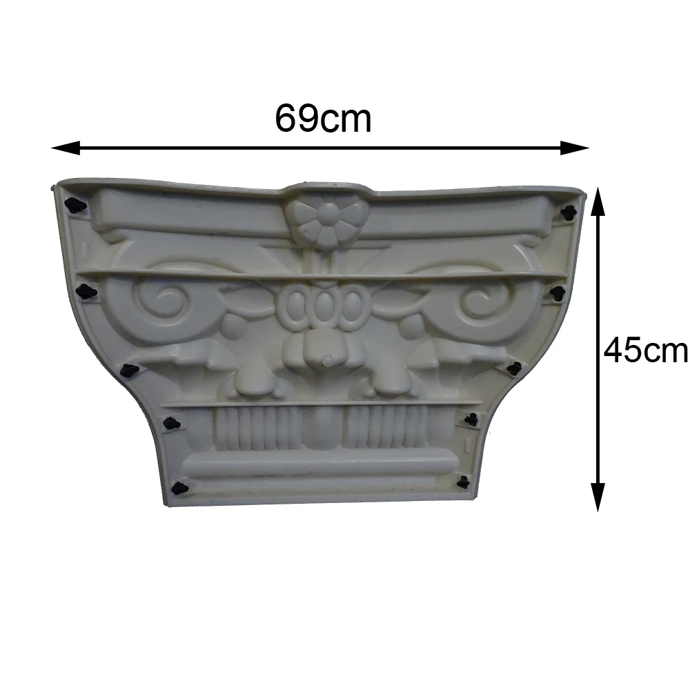 40cm/15.75in kwadratowy słupek z tworzywa ABS trwały betonowy cokół Post mold Roman Post mold